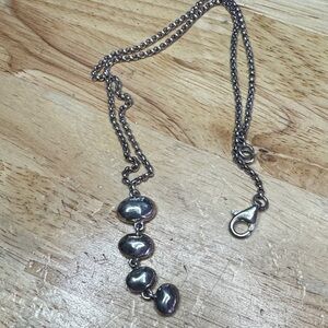 Elegant Barse .925 Silver Necklace with Beaded Accents